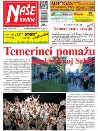 Naše novine, Temerin - broj 231, 30. maj 2014.