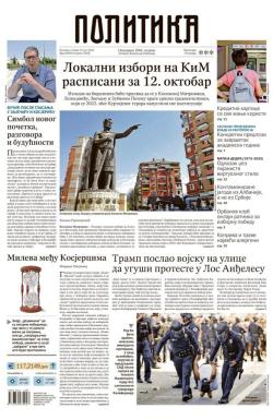 Politika - broj 40054, 10. jun 2025.