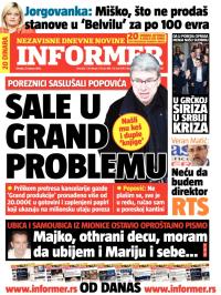Informer - broj 832, 27. jan 2015.