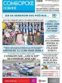 Somborske novine - broj 3462, 30. okt 2020.