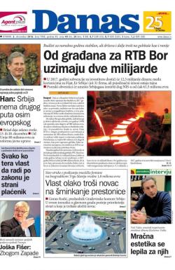 Danas - broj 7008, 6. dec 2016.