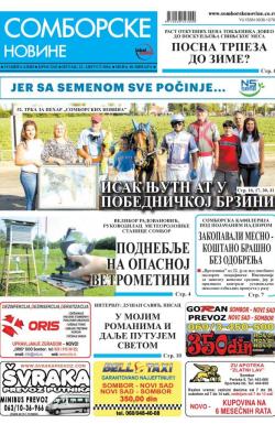 Somborske novine - broj 3242, 12. avg 2016.