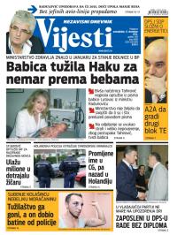 Vijesti - broj 6000, 8. dec 2014.