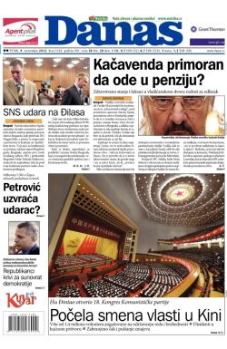 Danas - broj 5520, 9. nov 2012.