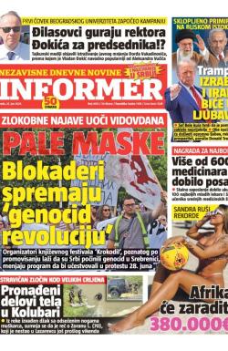 Informer - broj 4013, 25. jun 2025.