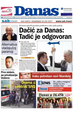 Danas - broj 6111, 23. jun 2014.