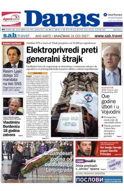 Danas - broj 5965, 28. jan 2014.