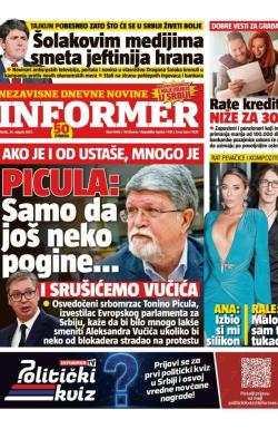 Informer - broj 4066, 26. avg 2025.