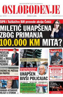 Oslobođenje - broj 24.514, 27. feb 2015.