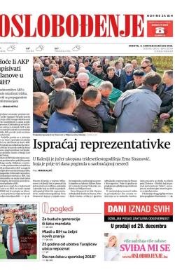 Oslobođenje - broj 25543, 6. jan 2018.