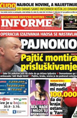 Informer - broj 1040, 1. okt 2015.