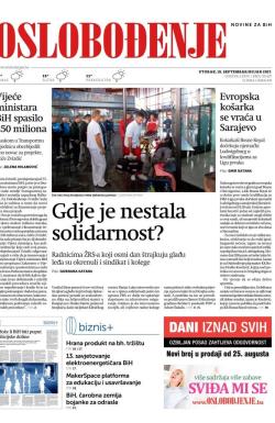 Oslobođenje - broj 25437, 19. sep 2017.