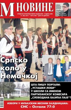 M Novine, Sr. Mitrovica - broj 806, 31. maj 2017.