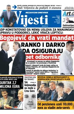 Vijesti - broj 5872, 2. avg 2014.