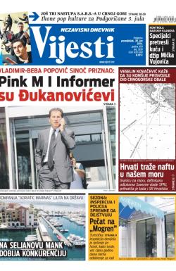 Vijesti - broj 5839, 30. jun 2014.
