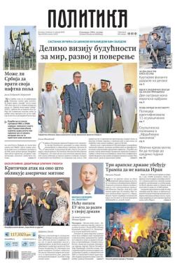 Politika - broj 40268, 15. jan 2026.