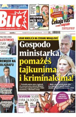 Blic - broj 6753, 30. nov 2015.