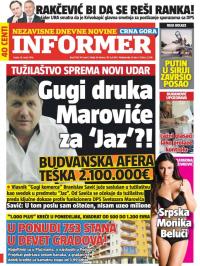 Informer CG - broj 1178, 16. mar 2016.