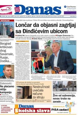 Danas - broj 7057, 24. jan 2017.