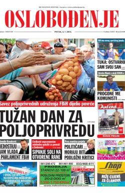 Oslobođenje - broj 24.640, 3. jul 2015.