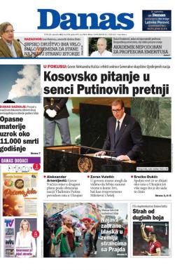 Danas - broj 9108, 23. sep 2022.