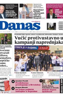 Danas - broj 9468, 25. nov 2023.