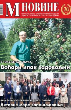 M Novine, Sr. Mitrovica - broj 1031, 22. sep 2021.
