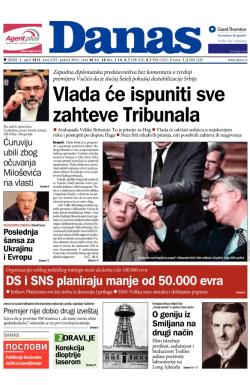 Danas - broj 6393, 1. apr 2015.