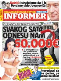 Informer CG - broj 1315, 24. avg 2016.