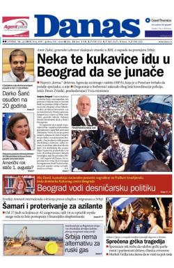 Danas - broj 6497, 14. jul 2015.