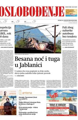 Oslobođenje - broj 25769, 24. avg 2018.