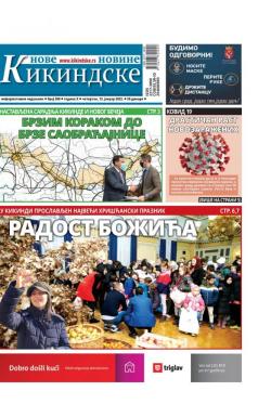 Nove kikindske novine - broj 598, 13. jan 2022.
