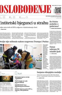 Oslobođenje - broj 27865, 20. mar 2025.