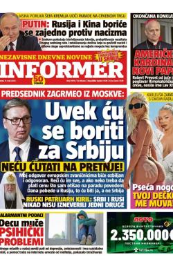Informer - broj 3973, 9. maj 2025.