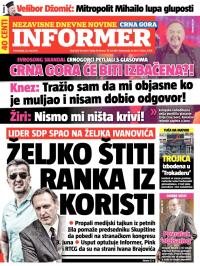 Informer CG - broj 929, 25. maj 2015.