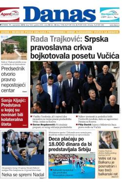 Danas - broj 7652, 11. sep 2018.