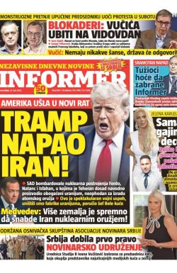 Informer - broj 4011, 23. jun 2025.