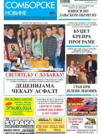 Somborske novine - broj 3214, 29. jan 2016.