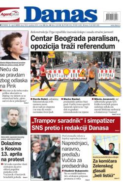 Danas - broj 7855, 2. apr 2019.