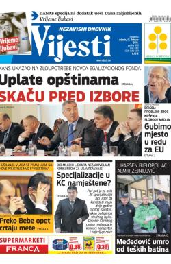 Vijesti - broj 5702, 12. feb 2014.