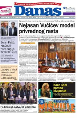 Danas - broj 6891, 11. avg 2016.