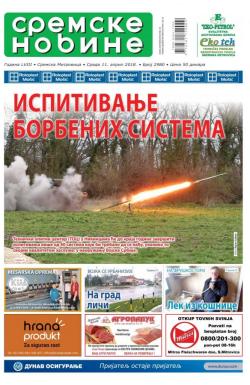 Sremske Novine - broj 2980, 11. apr 2018.