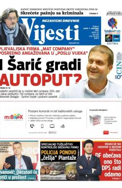 Vijesti - broj 6265, 4. sep 2015.