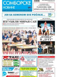 Somborske novine - broj 3286, 16. jun 2017.