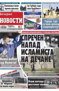 Večernje novosti - broj 1789, 1. feb 2016.
