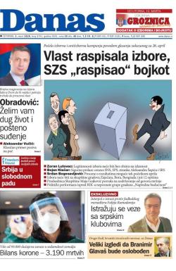 Danas - broj 8193, 5. mar 2020.