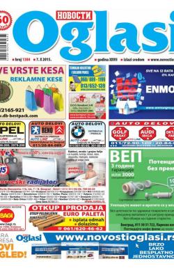 Novosti oglasi - broj 1384, 7. okt 2015.