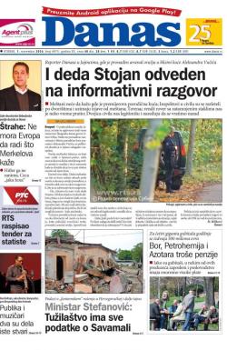 Danas - broj 6973, 1. nov 2016.