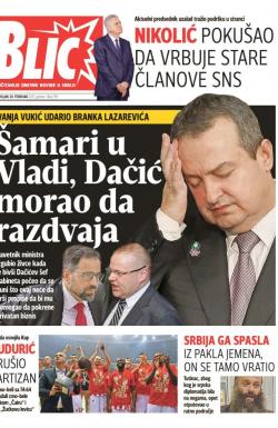 Blic - broj 7191, 20. feb 2017.