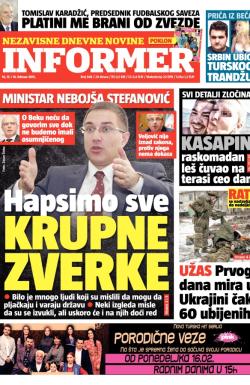 Informer - broj 848, 14. feb 2015.